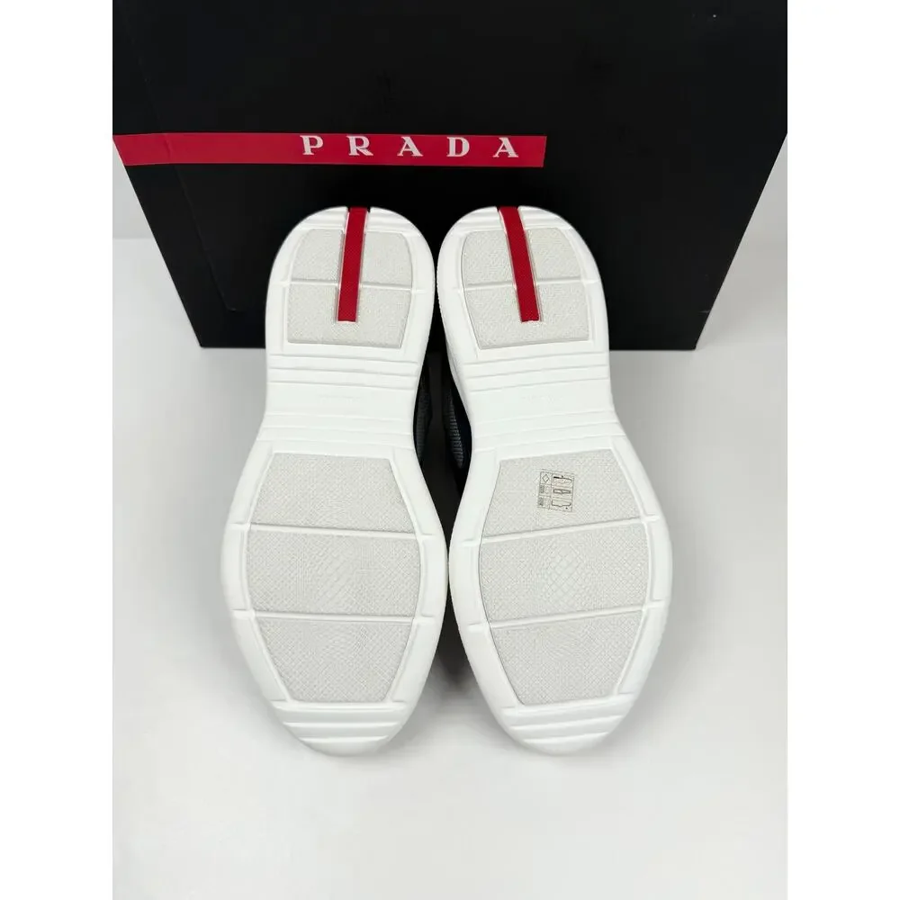 Size 8.5UK/9.5US - Prada Americas Cup Leather Blue NEW
